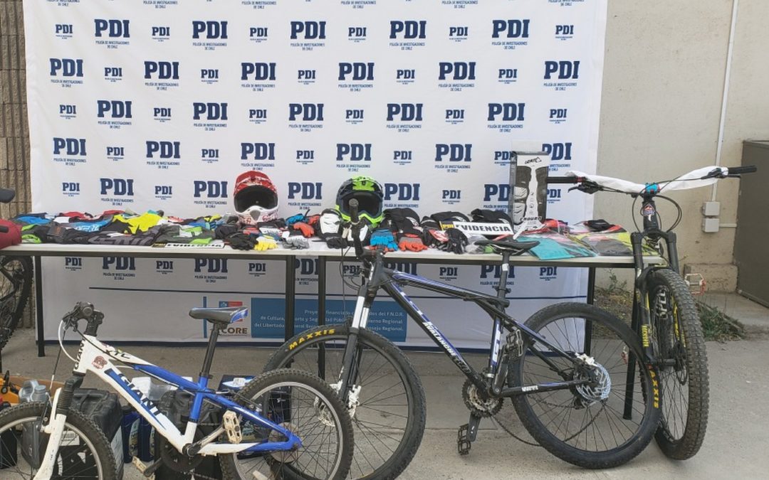 Recuperan especies robadas a tienda de bicicletas de Machali