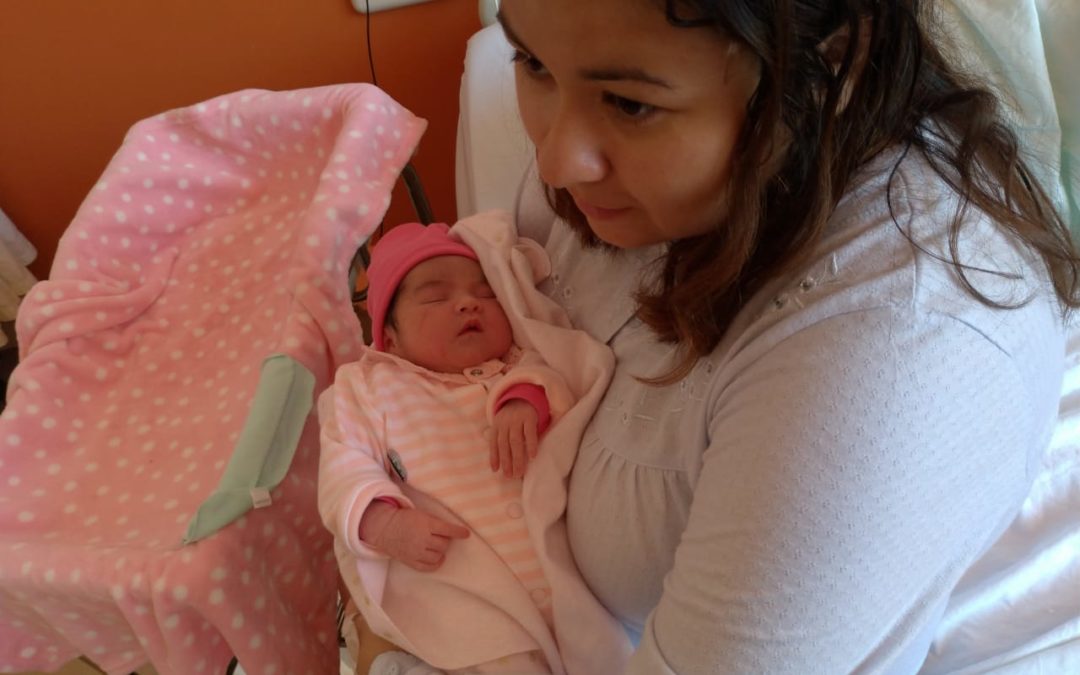 La primer bebé nacida en 2019 en el Hospital Regional de Rancagua