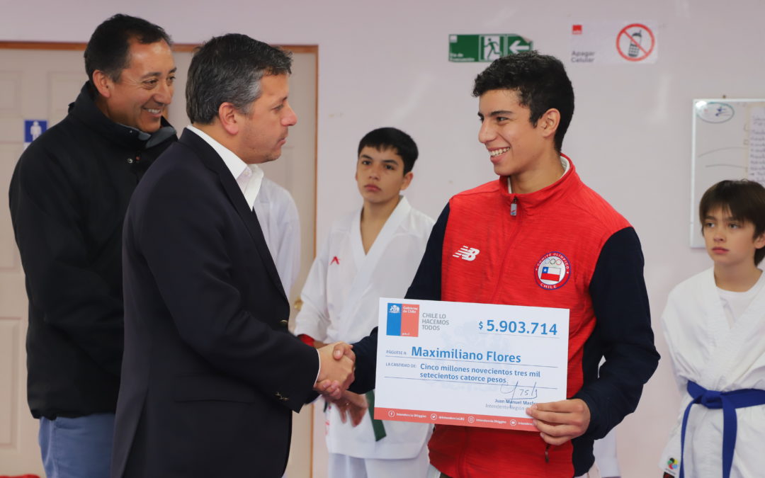 Entregan aporte a rancagüino N° 1 del ranking mundial junior de karate