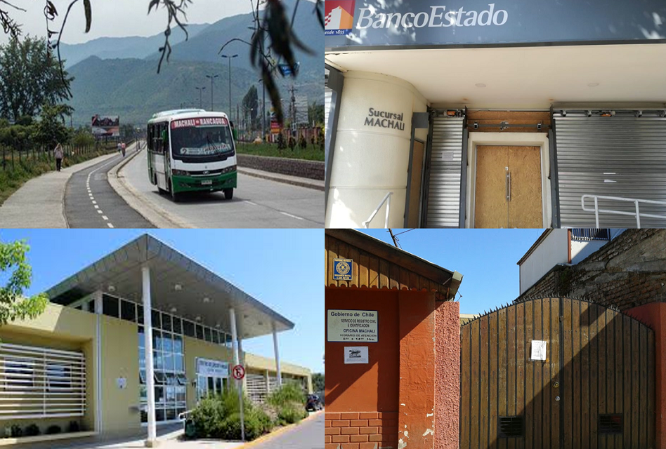 Los servicios que están funcionando en cuarentena en Machalí