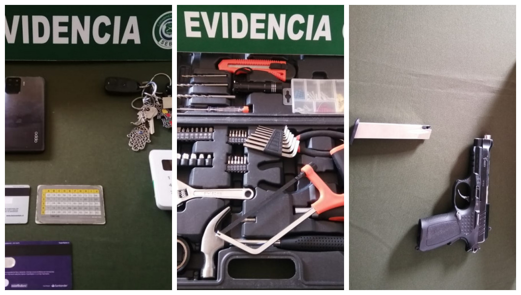 Detienen a banda que robaba autos con violencia a choferes de aplicaciones web en Machali, Rancagua y Graneros